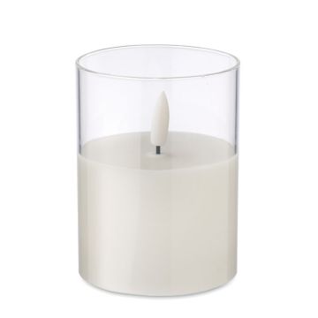 XANDLE+ LED wax candle in glass holder