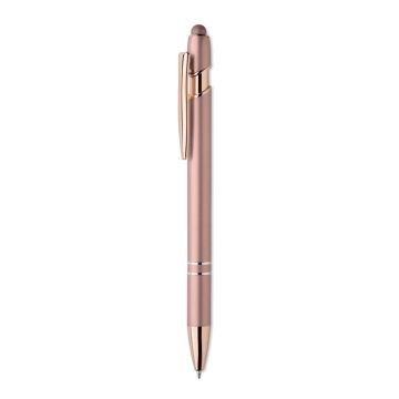 SCRIBBLE Recycled aluminium pen Beige/Red