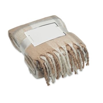 QUET Chequered mohair blanket