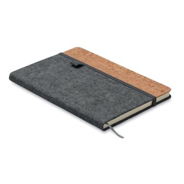 CORKBOOK A5 RPET cork notebook Stone Grey