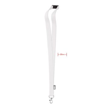 LANY RPET White - 1 Bounce Creative Designs