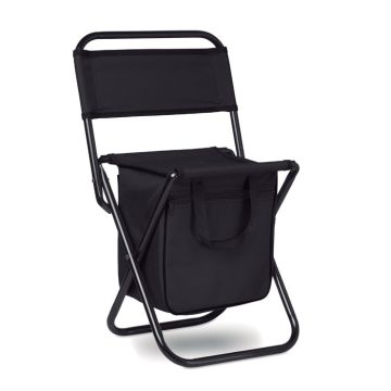 SIT  DRINK Foldable Camping Picnic Chair With Integrated Cooler Bag Black - 1 Bounce Creative Designs