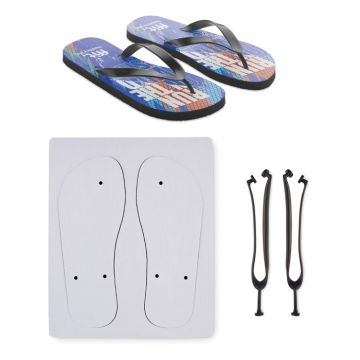 DO MEL Beach Flip Flops Size M fits 3639 Black - 1 Bounce Creative Designs