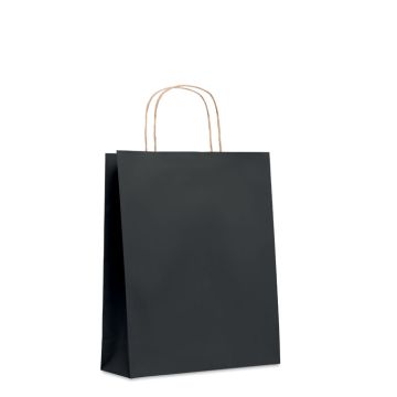 PAPER TONE M Recycled Paper Gift Bag Medium Black - 1 Bounce Creative Designs