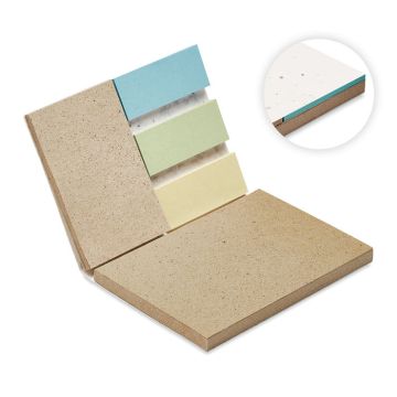 GROW ME Memo Pad Set With Flower Seeds To Grow White - 1 Bounce Creative Designs