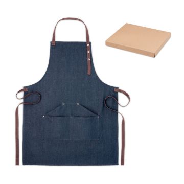 DENIPUR Denim Chefs Apron In Gift Box Branded Apron Bounce Creative Designs