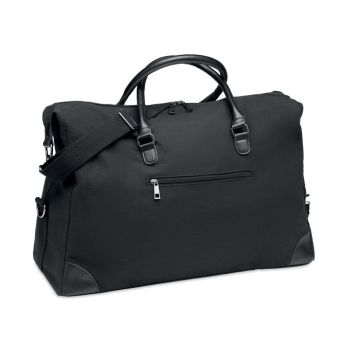 MONACO Canvas Weekend Bag With Recycled Lining Black - 1 Bounce Creative Designs
