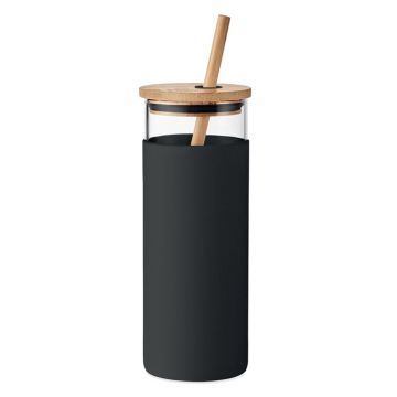 STRASS Borosilicate Mug With Bamboo Lid And Straw - 1 Bounce Creative Designs