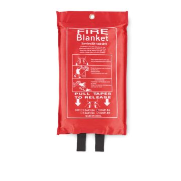 VATRA  Fire Blanket In Red Pouch 120 x 180cm Red - 1 Bounce Creative Designs