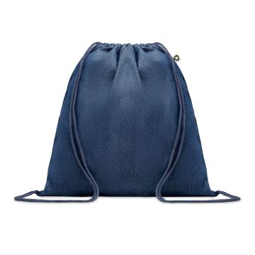 STYLE BAG Eco Drawstring Bag Made From Recycled Denim Blue - 1 Bounce Creative Designs