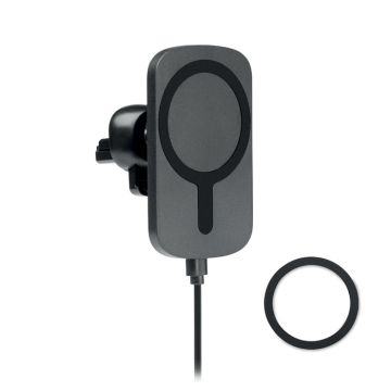 ADIA Magnetic Wireless Car Phone Charger With Vent Holder Black - 1 Bounce Creative Designs