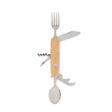 SUBETE Multifunctional Folding Camping Cutlery  Wood - 1 Bounce Creative Designs