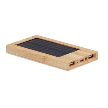 ARENA SOLAR Powered Bamboo Power Bank 4000 mAh Wood - 1 Bounce Creative Designs