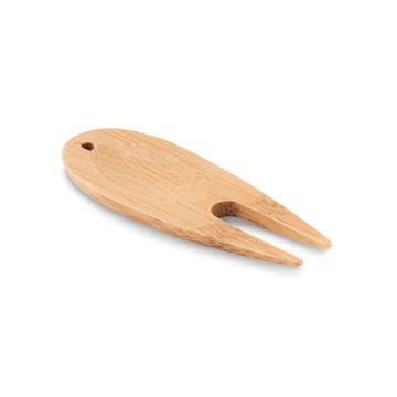 BOGEY Eco Bamboo Golf Divot Tool Wood - 1 Bounce Creative Designs
