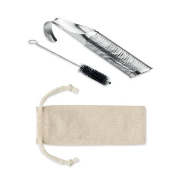 OOLONG Tea Infuser Strainer Gift Set Matt silver - 1 Bounce Creative Designs