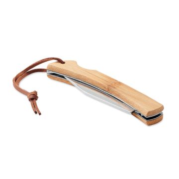 MANSAN Pocket Knife With Bamboo Handle Wood - 1 Bounce Creative Designs
