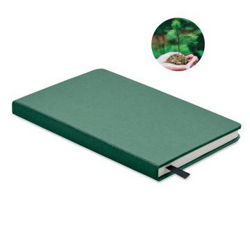 GROW A5 recycled page notebook Dark Green
