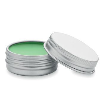 BALM Vegan lip balm in round tin Green