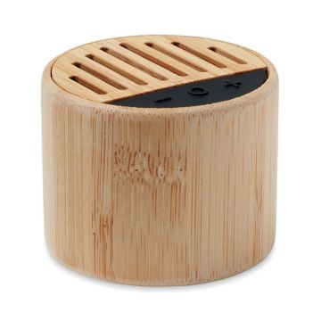 Bamboo Wireless Speaker With ROUND LUX