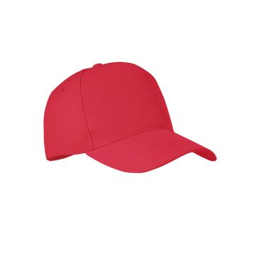 SENGA RPET 5 panel baseball cap Red