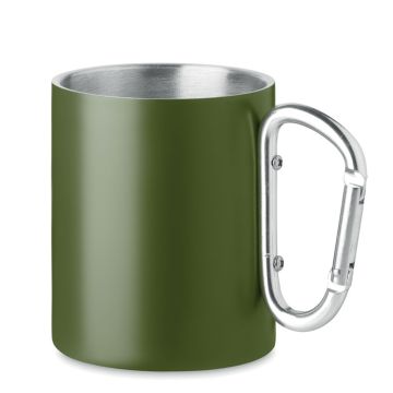 TRUMBA Double wall metal mug 300 ml Dark Green