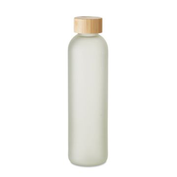 LOM Sublimation Glass Bottle With Bamboo Lid