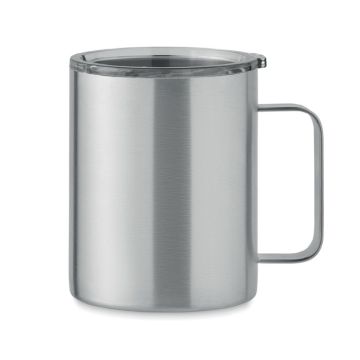 INARI Double wall mug 300 ml Matt Silver