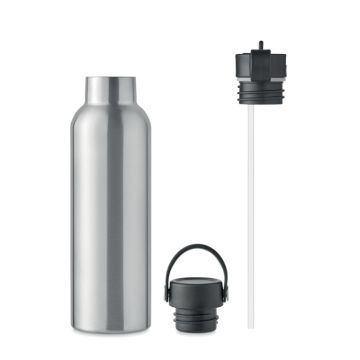 BOALI Double wall bottle 700 ml Matt Silver