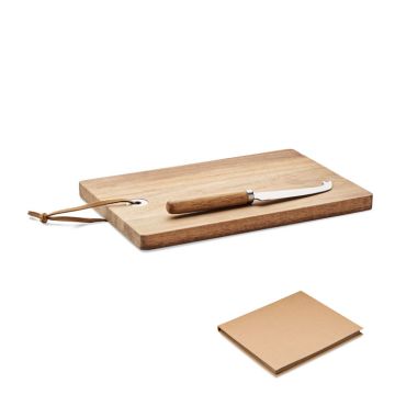 OSTUR LARGE Acacia Wood Cheese Board Set