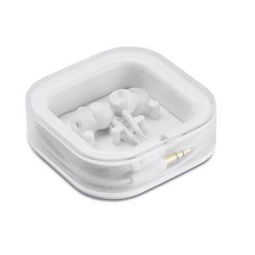 MUSISOFT Earphones With Storage Box White - 1 Bounce Creative Designs