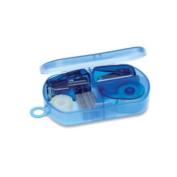 BUROBOX Stationary Set In Translucent Box Transparent blue - 1 Bounce Creative Designs