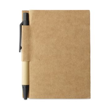 CARTOPAD Recycled Notebook Pen Set Black Bounce Creative Designs