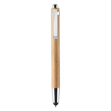 BYRON Bamboo Stylus Pen With Chrome Fittings Wood - 1 Bounce Creative Designs