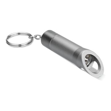 LITOP Metal Torch Keyring With Bottle Opener Dark grey - 1 Bounce Creative Designs