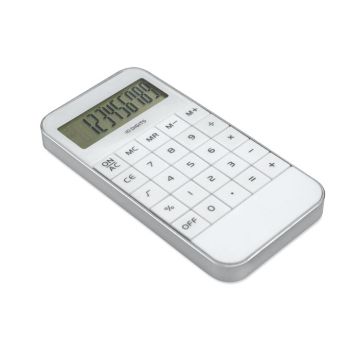 ZACK 10 Digit Calculator White - 1 Bounce Creative Designs