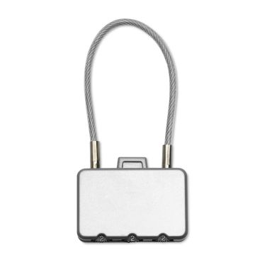 THREECODE Metal Luggage Combination Lock Matt silver - 1 Bounce Creative Designs