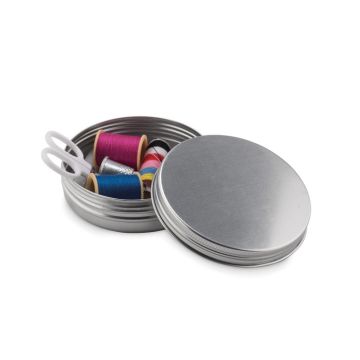 CUCIRE Sewing Kit In Tin Box Matt silver - 1 Bounce Creative Designs