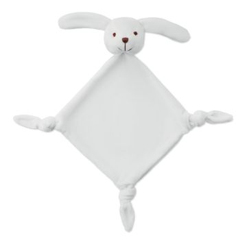 LULLABY Childs Teddy Bear Comfort Blanket  White - 1 Bounce Creative Designs