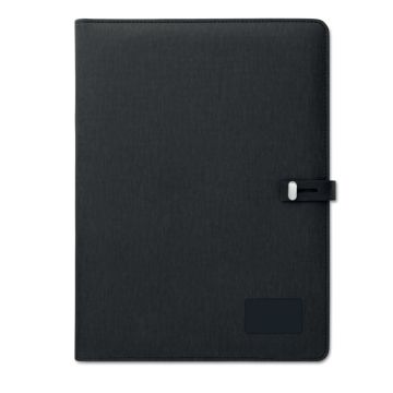 SMARTFOLDER A4 Portfolio Folder With Wireless Charging Power Bank Black - 1 Bounce Creative Designs