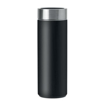BATUMI Double wall bamboo flask 400ml Black