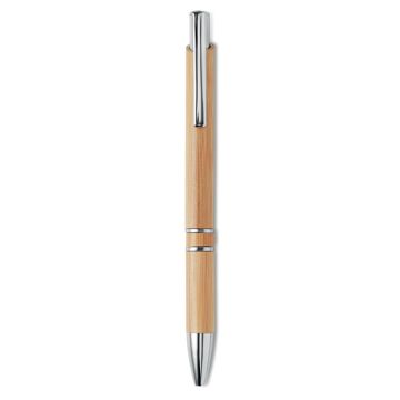 BERN BAMBOO Pen With Shiny Metal Fittings Wood - 1 Bounce Creative Designs