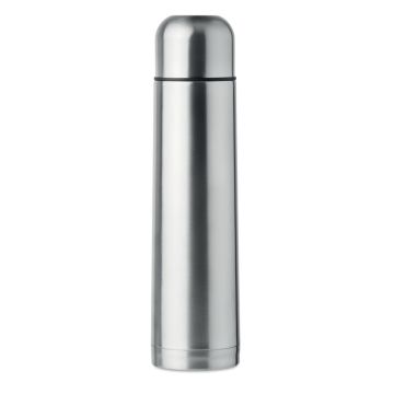 BIG CHAN Vacuum Thermos Flask 1 Litre Matt silver - 1 Bounce Creative Designs