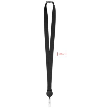 ZIP LANYARD Black - 1 Bounce Creative Designs