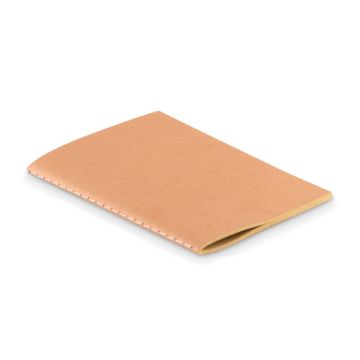 MINI PAPER BOOK Recycled A6 Pocket Notebook Plain Pages Beige - 1 Bounce Creative Designs