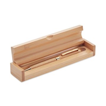 ETNA Bamboo Pen In Matching Gift Box Wood - 1 Bounce Creative Designs
