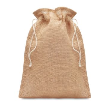 JUTE MEDIUM Eco Gift Bag Beige - 1 Bounce Creative Designs