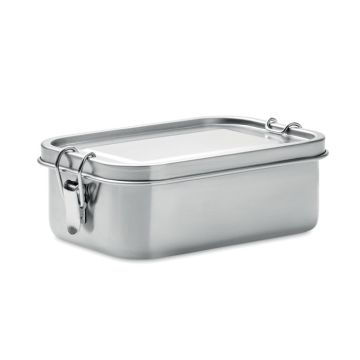 CHAN LUNCHBOX Metal Lunch Box With Buckles Matt silver - 1 Bounce Creative Designs