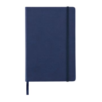 Deluxe hardcover PU A5 notebook Navy - 1 Bounce Creative Designs