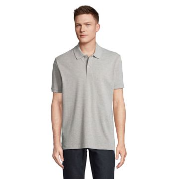 PEGASE PEGASE Polo Organic 210g Grey Melange 2 3XL