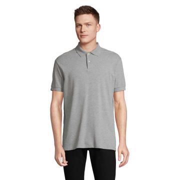 PACIFIC PACIFIC MEN POLO Grey Melange 2 3XL